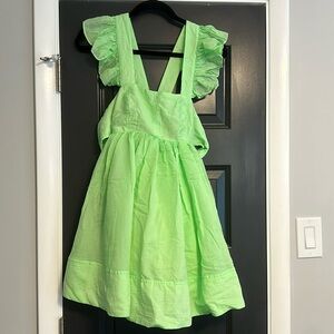 Mable Neon Green Babydoll Dress